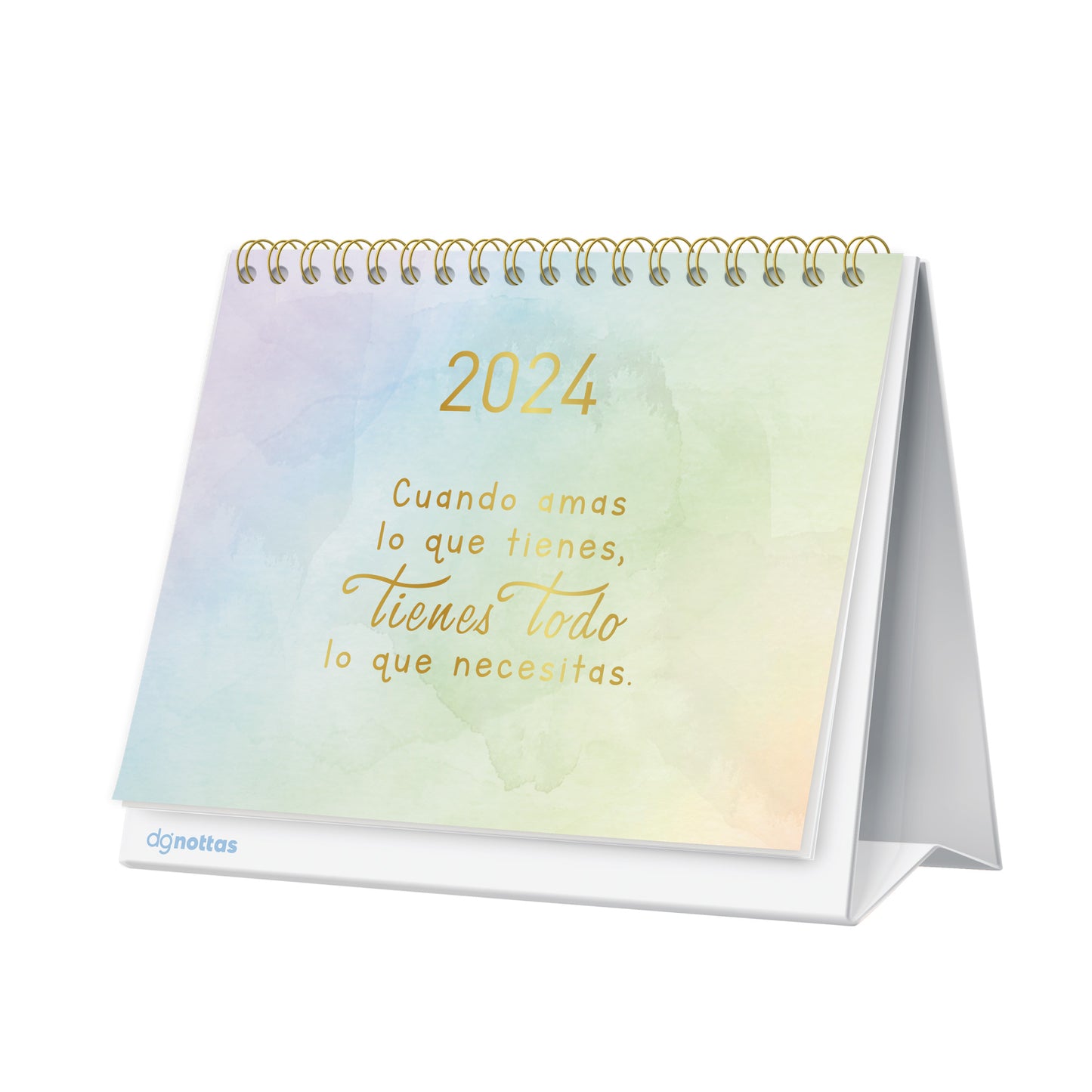 Calendario 2024 escritorio Pastel