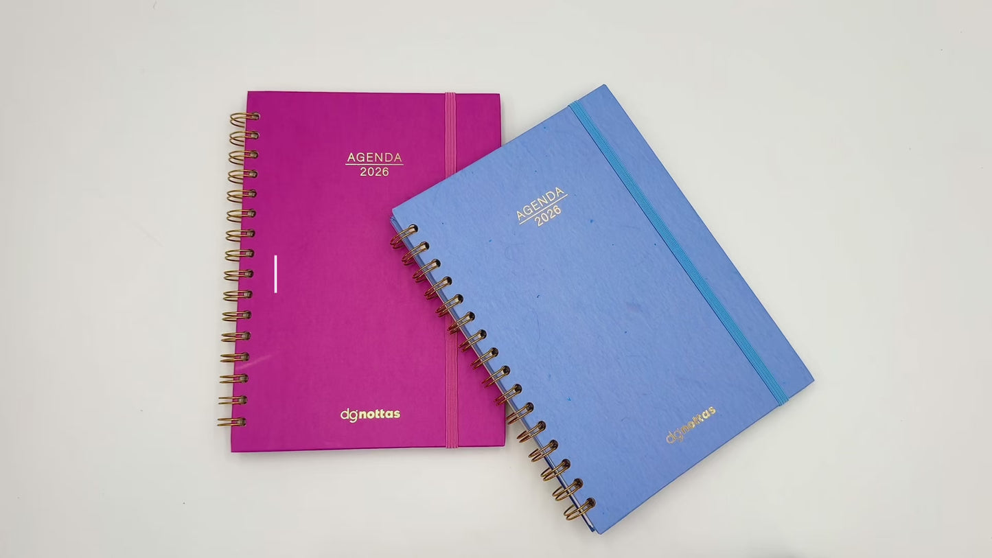 Cargar y reproducir el video en el visor de la galería, Agenda Minimal 2026 (fucsia)
