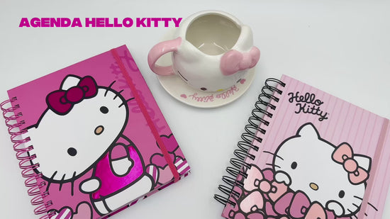 Cargar y reproducir el video en el visor de la galería, Agenda 2026 Hello Kitty diaria (fucsia)
