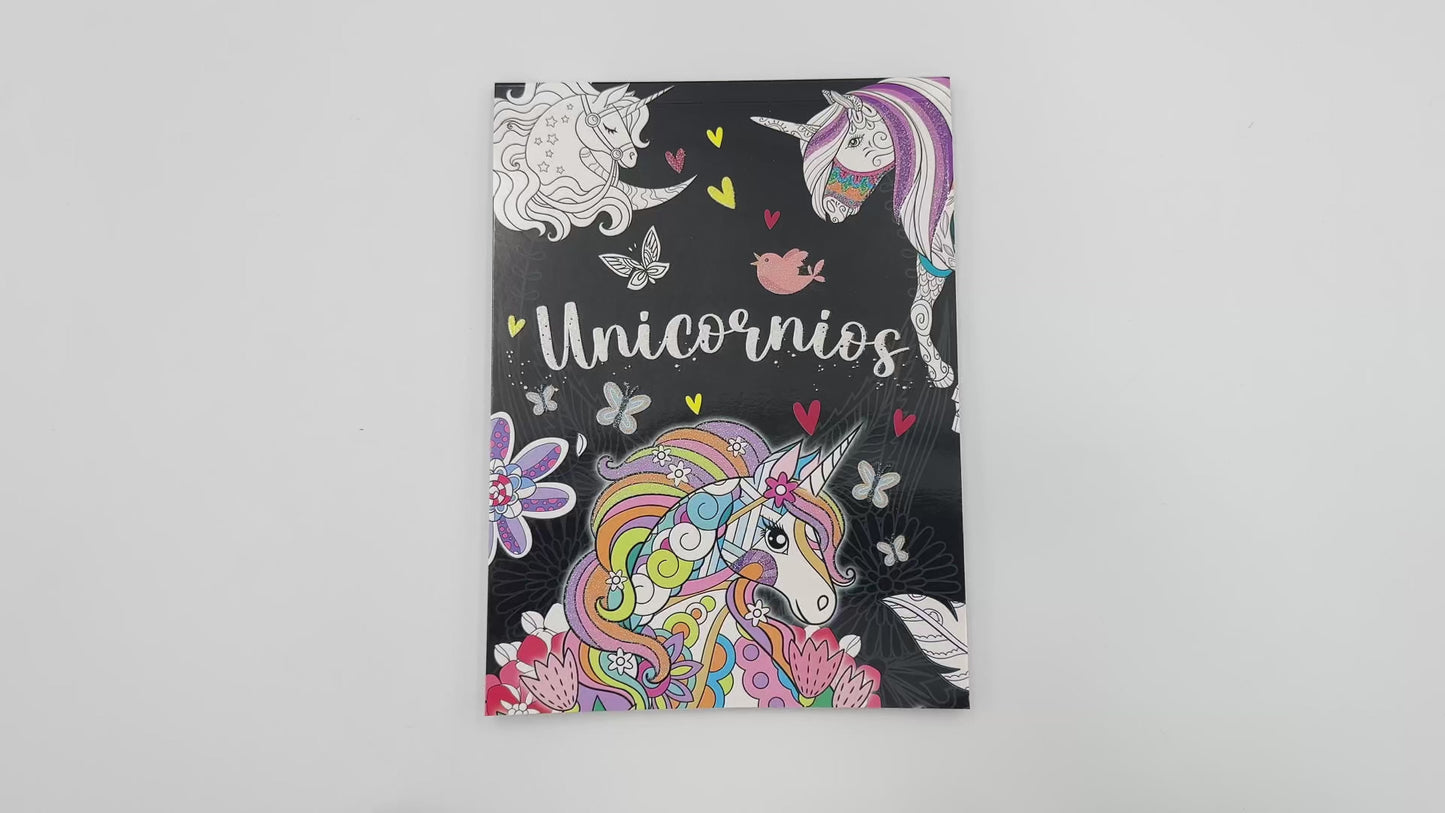 Glitter Mandala Unicornios