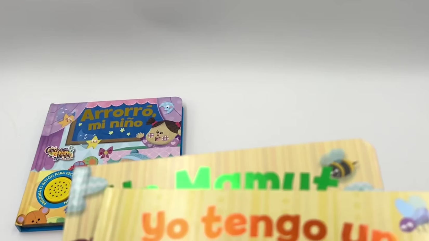 Cargar y reproducir el video en el visor de la galería, Libro musical Arroro mi niño
