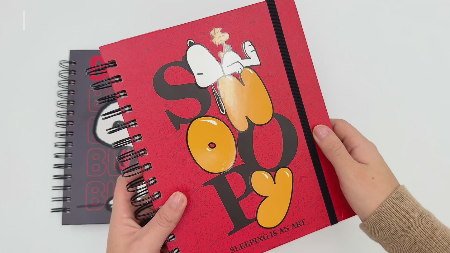 Cargar y reproducir el video en el visor de la galería, Agenda Snoopy 2026 (negro)

