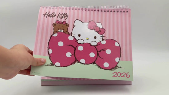 Cargar y reproducir el video en el visor de la galería, Calendario escritorio 2026 Hello Kitty
