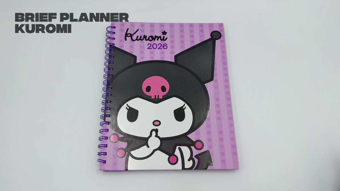 Cargar y reproducir el video en el visor de la galería, Brief Planner 2026 Kuromi
