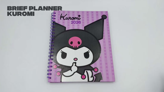 Cargar y reproducir el video en el visor de la galería, Brief Planner 2026 Kuromi
