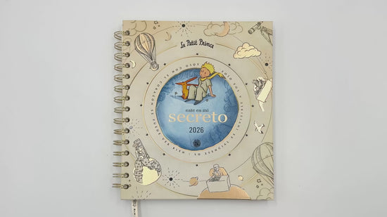 Cargar y reproducir el video en el visor de la galería, Agenda PP 2026 Principito semanal espiralada
