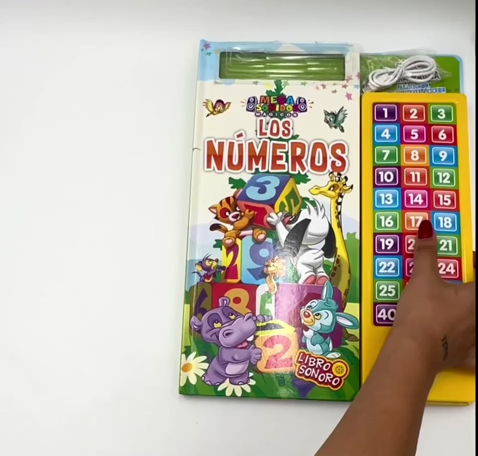Cargar y reproducir el video en el visor de la galería, Libro Mega Sonidos Mágicos – Los números
