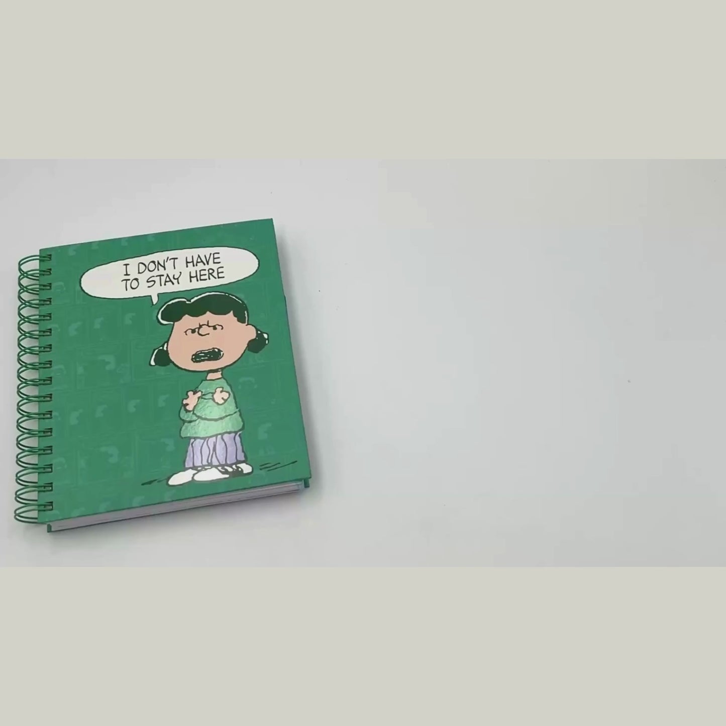 Cargar y reproducir el video en el visor de la galería, Cuaderno A5 Snoopy negro
