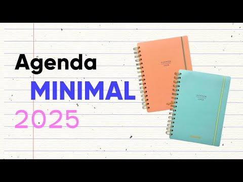 Cargar y reproducir el video en el visor de la galería, Agenda Minimal 2025 (Salmón)
