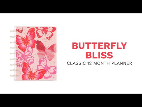 Cargar y reproducir el video en el visor de la galería, Happy Planner 2024 Classic Butterfly
