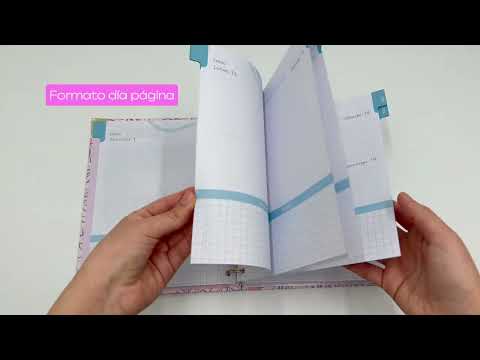 Cargar y reproducir el video en el visor de la galería, Agenda diaria 2025 True - Celeste
