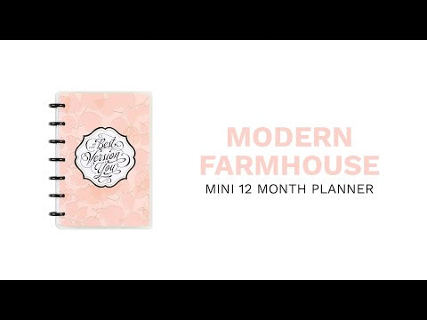 Cargar y reproducir el video en el visor de la galería, Happy Planner 2024  Mini Farmhouse
