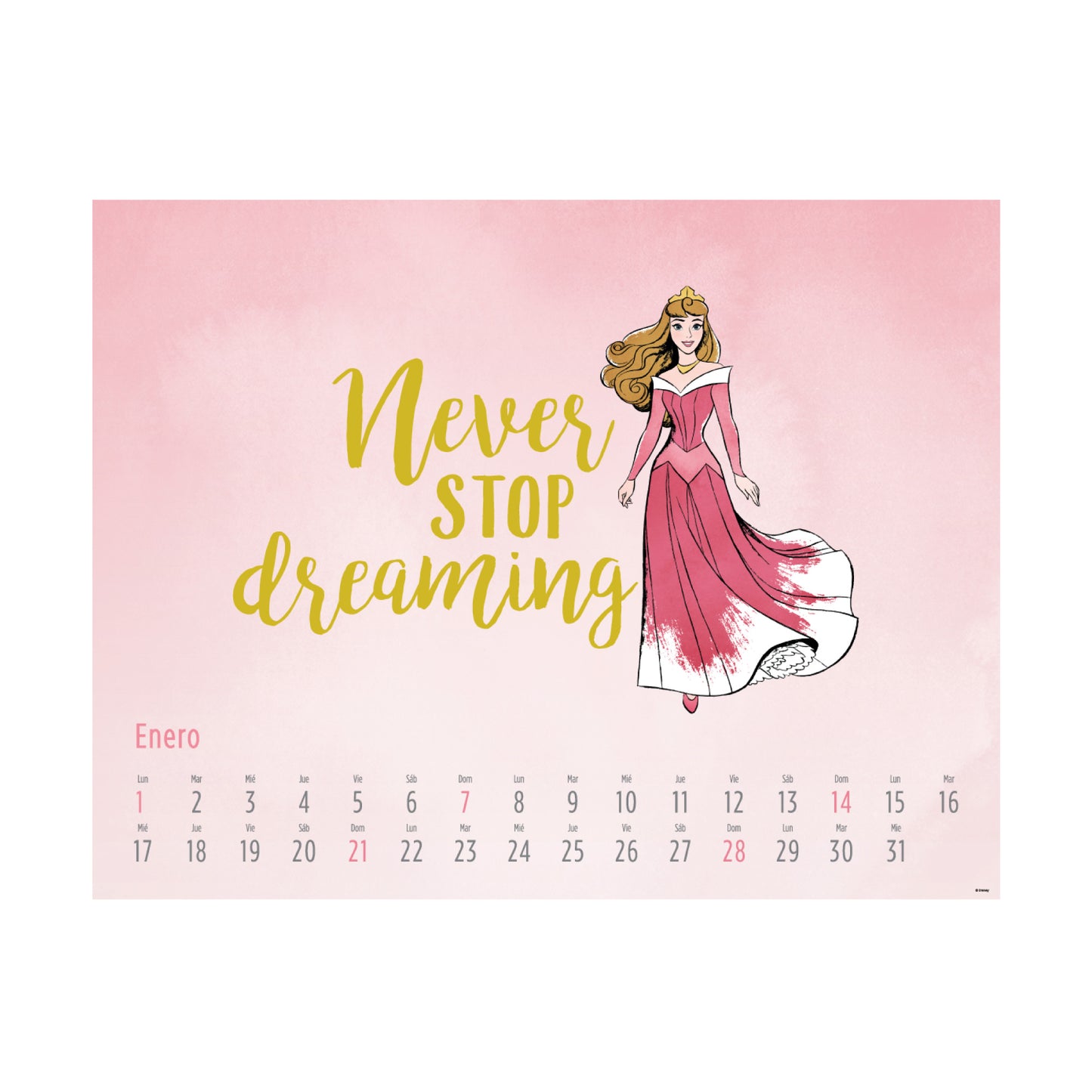 Calendario 2024 escritorio Princesas