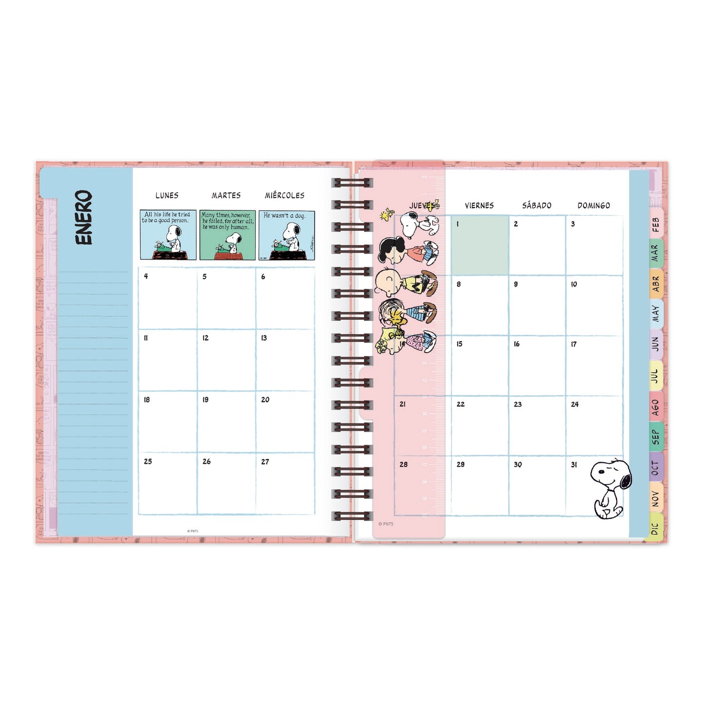 Agenda 2027 Snoopy fucsia