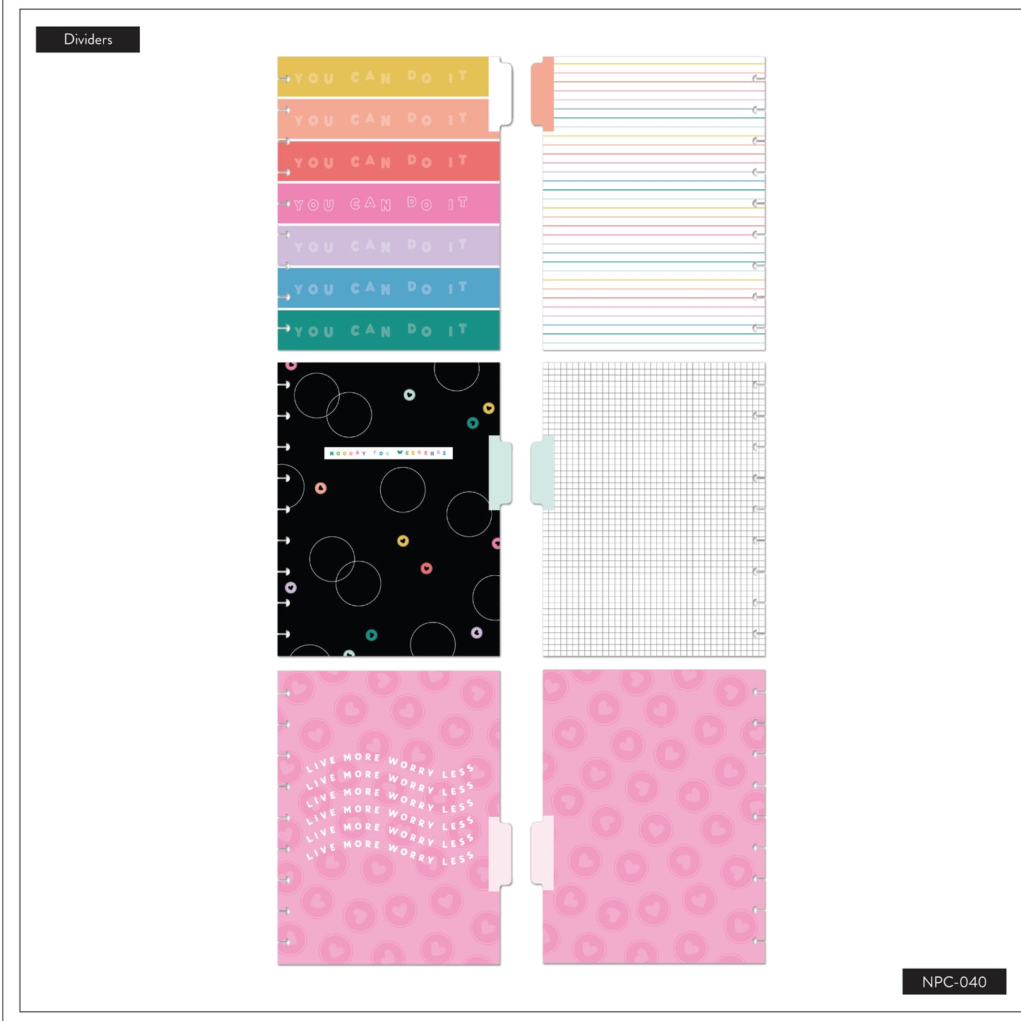 Happy Planner Cuaderno Classic Brights 60hojas